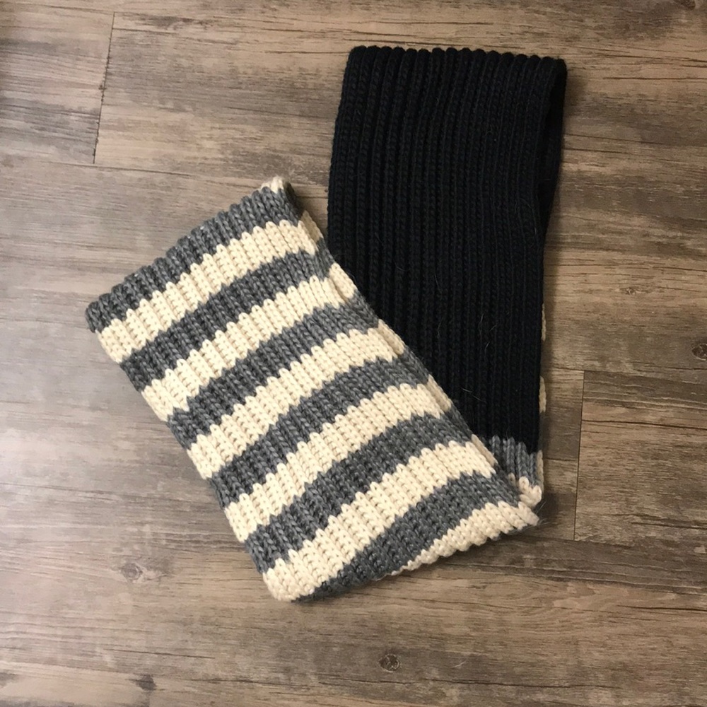 Two toned infinity scarf